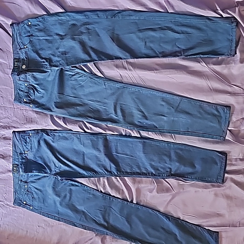 Junior Girls Blue Celebrity Pink Jayden Skinny School Uniform pants Size 11/30
